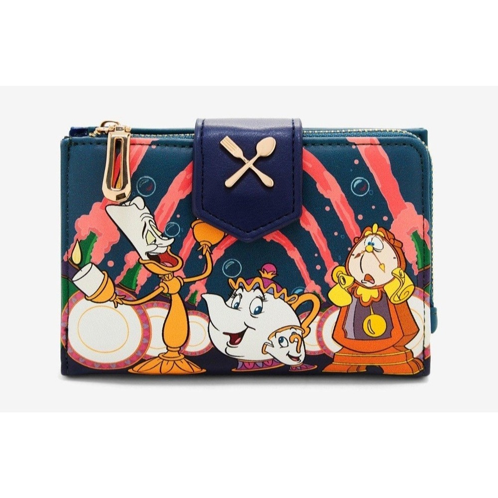 NEW! Our Universe‎ Disney Beauty and the Beast "Be Our Guest" Wallet NWT